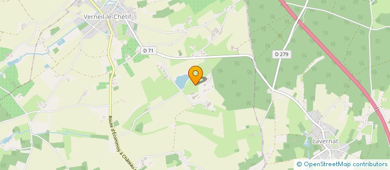 localisation de l'entreprise CUMA DE L ETANG DE MANGE  VERNEIL LE CHETIF