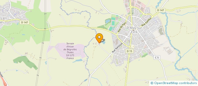 localisation de l'entreprise CUMA DE L EVRON  LE MAY-SUR-EVRE