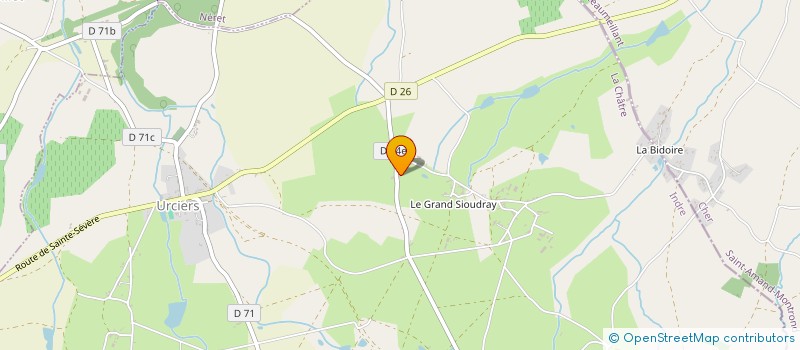 localisation de l'entreprise CUMA DE L HERBAGERE à SAINTE-SEVERE-SUR-INDRE
