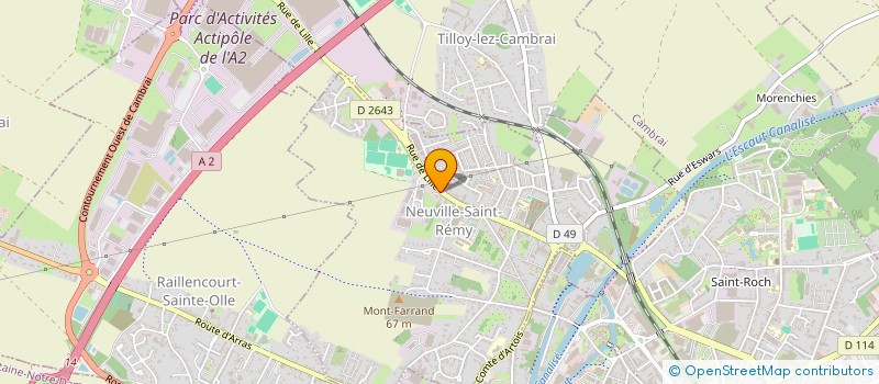 localisation de l'entreprise CUMA DE L'UNION  NEUVILLE-SAINT-REMY