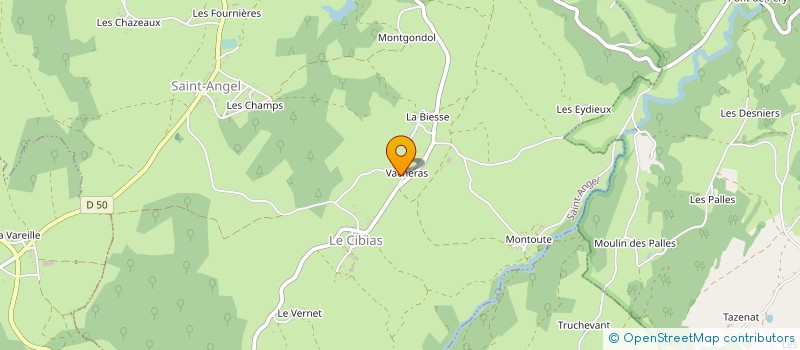 localisation de l'entreprise CUMA DE LA BIRANDE à SAINT-ANGEL