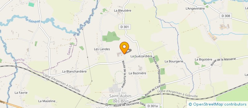 localisation de l'entreprise CUMA DE LA BLEUTIERE  SAINT-AUBIN-DES-BOIS