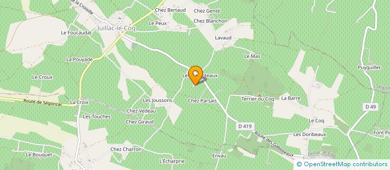localisation de l'entreprise CUMA DE LA BREE à JUILLAC-LE-COQ