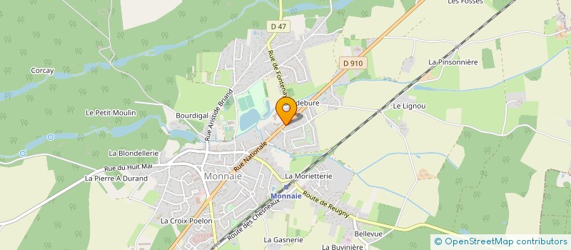 localisation de l'entreprise CUMA DE LA BRENNE  REUGNY