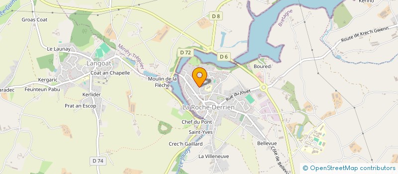 localisation de l'entreprise CUMA DE LA CHAPELLE  COATREVEN