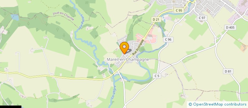 localisation de l'entreprise CUMA DE LA CHARNIE  JOUE-EN-CHARNIE