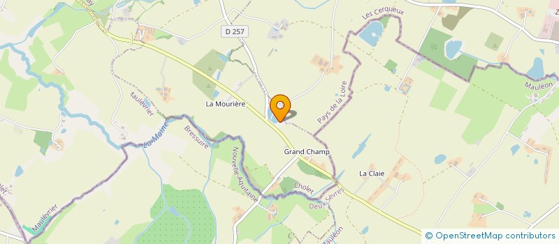 localisation de l'entreprise CUMA DE LA CHAUSSEE  MAULEVRIER