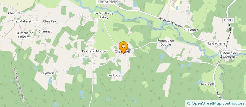 localisation de l'entreprise CUMA DE LA CORDOGNE  ST VINCENT JALMOUTIERS