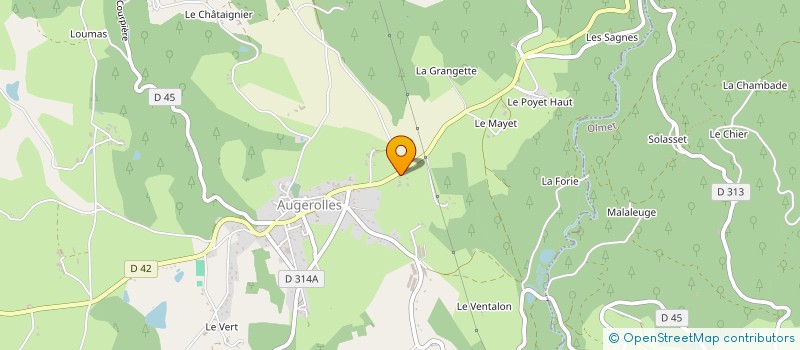 localisation de l'entreprise CUMA DE LA FAYE COUZON à AUGEROLLES