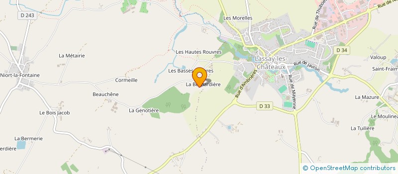 localisation de l'entreprise CUMA DE LA FONTAINE à LASSAY-LES-CHATEAUX