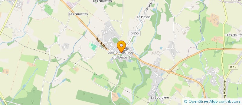 localisation de l'entreprise CUMA DE LA FORET D'ANDAINE à LES MONTS-D'ANDAINE