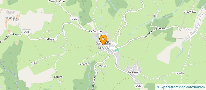 localisation de l'entreprise CUMA DE LA GARENNE  SAINT-MARTIN-LA-SAUVETE