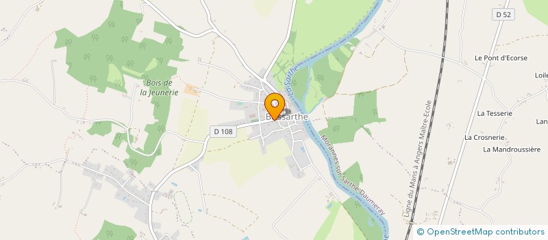 localisation de l'entreprise CUMA DE LA GERBE DE BLE  LES HAUTS-D'ANJOU