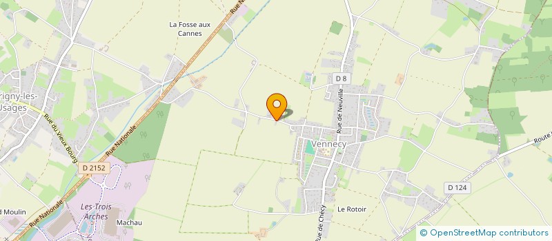 localisation de l'entreprise CUMA DE LA GLAZIERE  VENNECY