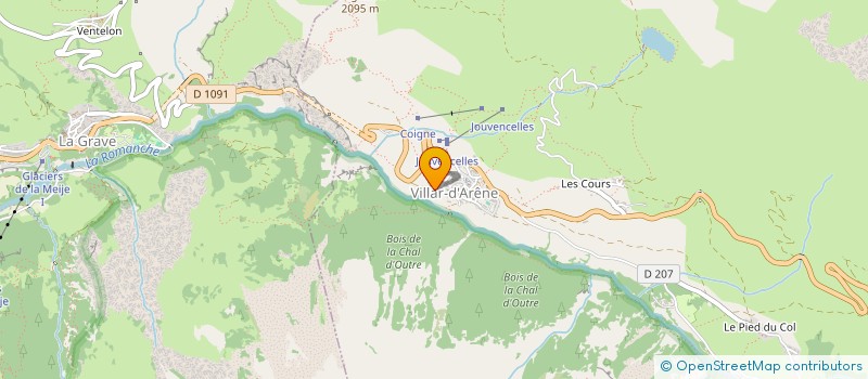 localisation de l'entreprise CUMA DE LA GRAVE  VILLAR-D'ARENE