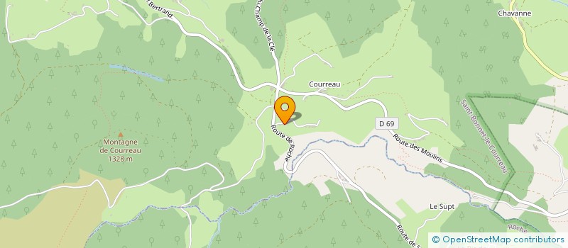 localisation de l'entreprise CUMA DE LA GUEZE  SAINT-BONNET-LE-COURREAU