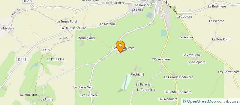 localisation de l'entreprise CUMA DE LA HANTERIE à COURCITE