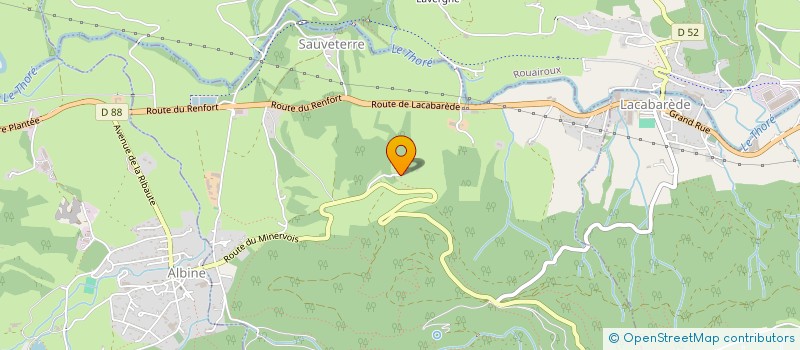localisation de l'entreprise CUMA DE LA HTE VALLEE DU THORE à SAUVETERRE