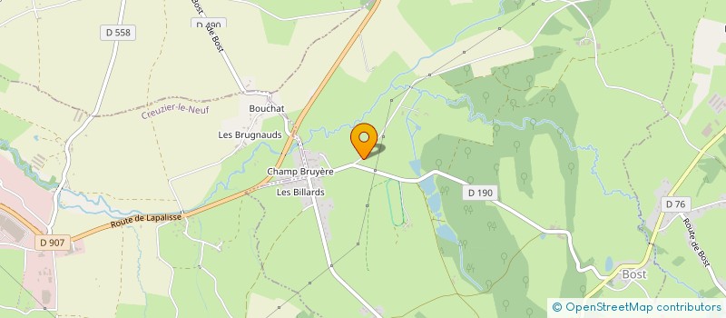 localisation de l'entreprise CUMA DE LA MADELEINE à CUSSET