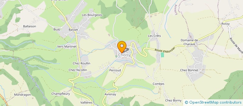 localisation de l'entreprise CUMA DE LA MANDALLAZ  CHOISY
