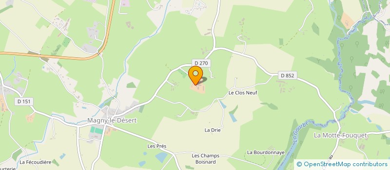 localisation de l'entreprise CUMA DE LA MOTTE à MAGNY-LE-DESERT