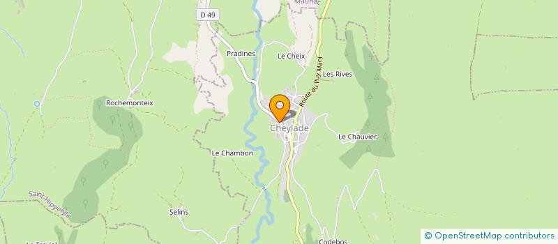 localisation de l'entreprise CUMA DE LA PETITE RHUE à CHEYLADE