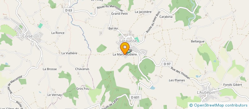 localisation de l'entreprise CUMA DE LA PISTE à LARAJASSE