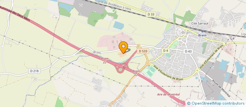 localisation de l'entreprise CUMA DE LA PREUILLE  BRAM