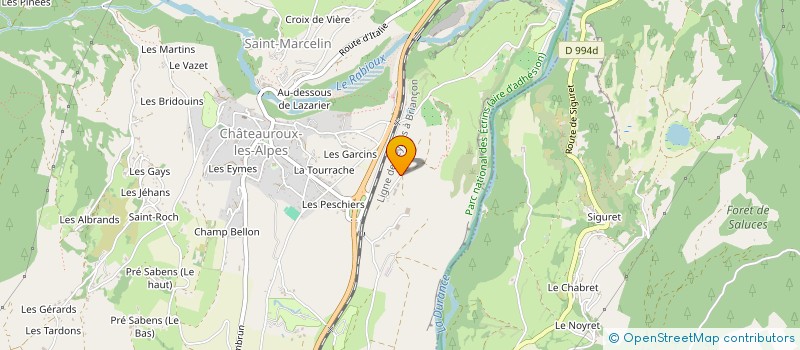 localisation de l'entreprise CUMA DE LA QUESTE  CHATEAUROUX-LES-ALPES