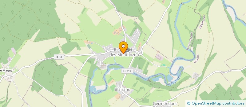 localisation de l'entreprise CUMA DE LA RACINE DE MARLOZ  BEAUMOTTE-AUBERTANS