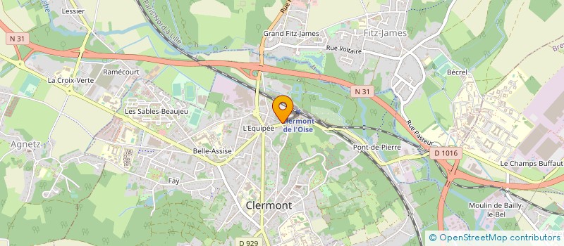 localisation de l'entreprise CUMA DE LA REGION CLERMONT OISE à CLERMONT