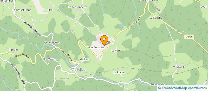 localisation de l'entreprise CUMA DE LA TOURTERELLE  AUZELLES