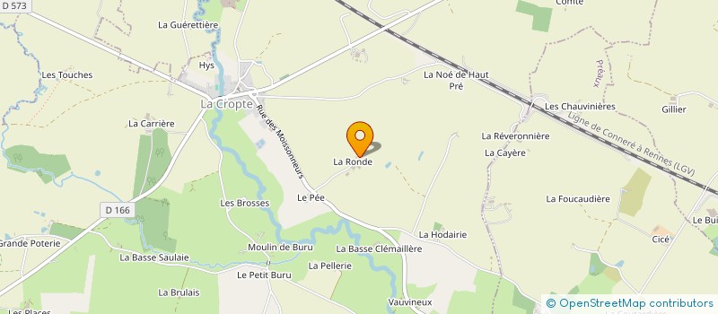 localisation de l'entreprise CUMA DE LA VAIGE à LA CROPTE