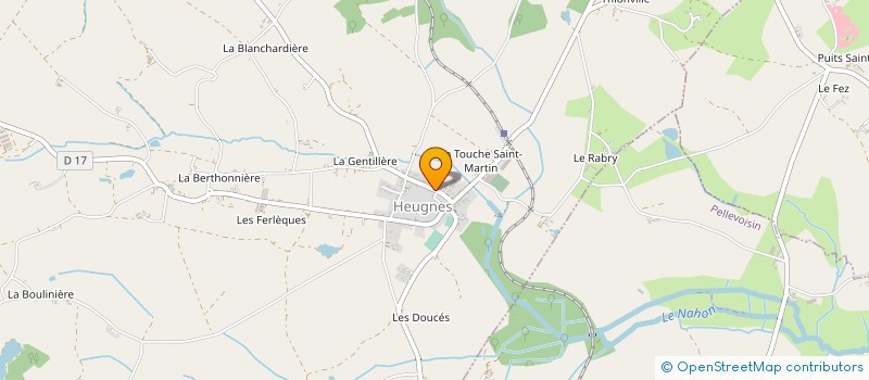 localisation de l'entreprise CUMA DE LA VALLEE DE L'INDROIS à HEUGNES