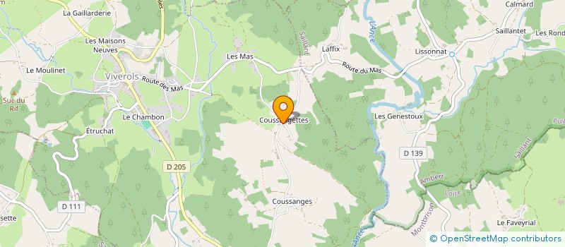 localisation de l'entreprise CUMA DE LA VALLEE DE LA LIGONNE  VIVEROLS