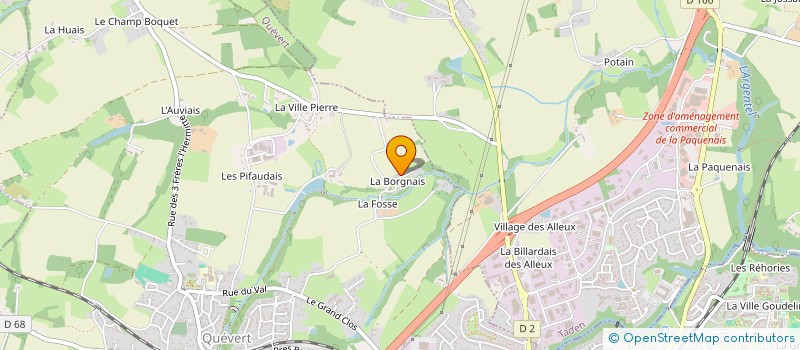 localisation de l'entreprise CUMA DE LA VALLEE DE LA RANCE  LANVALLAY