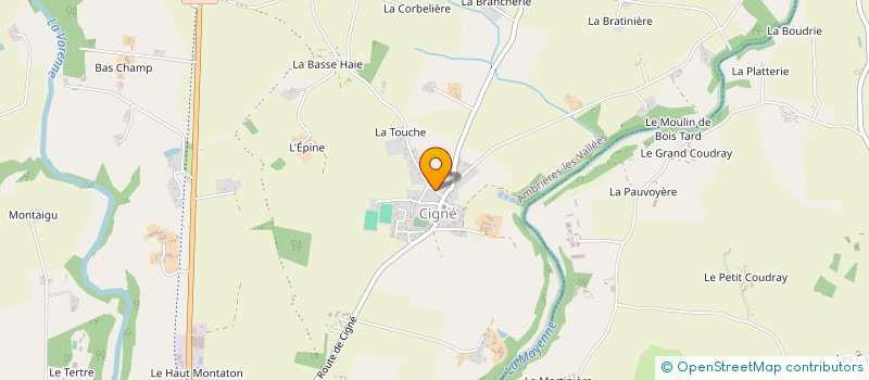 localisation de l'entreprise CUMA DE LA VARENNE  AMBRIERES-LES-VALLEES