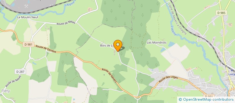 localisation de l'entreprise CUMA DE LA VESVRE  LUZY