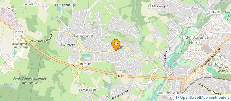 localisation de l'entreprise CUMA DE LANDOUGE à LIMOGES