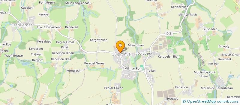 localisation de l'entreprise CUMA DE LANRIVOARE  LANRIVOARE