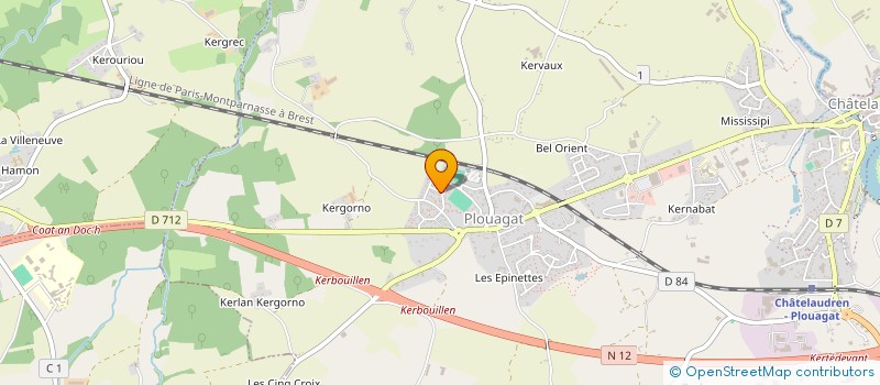 localisation de l'entreprise CUMA DE LANRODEC  LANRODEC