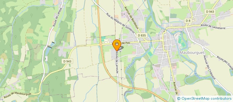 localisation de l'entreprise CUMA DE LARREULE  LARREULE