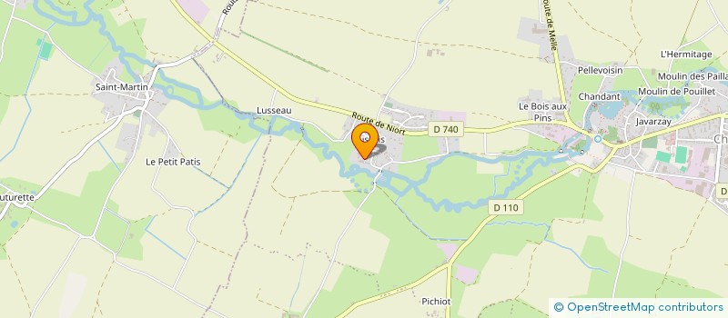 localisation de l'entreprise CUMA DE LUSSAIS  CHEF-BOUTONNE