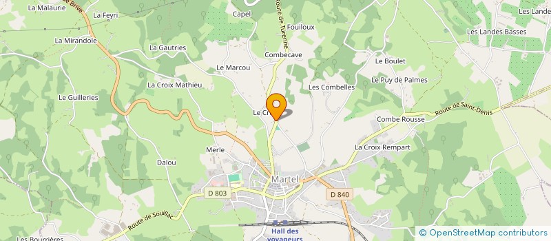 localisation de l'entreprise CUMA DE MARTEL  FLOIRAC