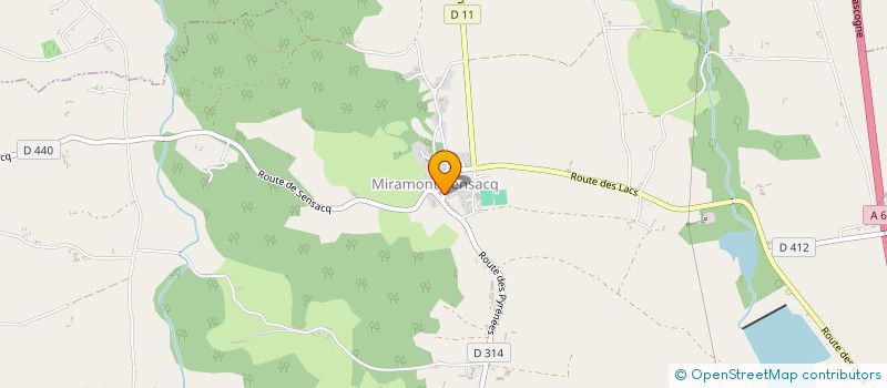 localisation de l'entreprise CUMA DE MIRAMONT SENSACQ à MIRAMONT-SENSACQ