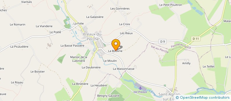 localisation de l'entreprise CUMA DE PREAUX à PERCHE-EN-NOCE