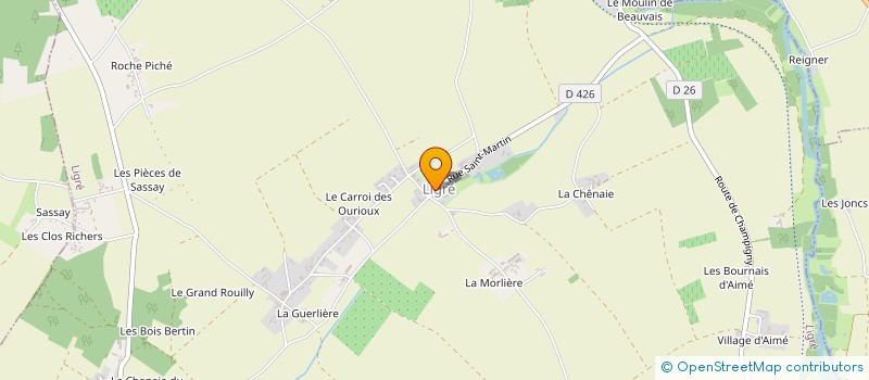 localisation de l'entreprise CUMA DE ROCHE PICHET  LIGRE