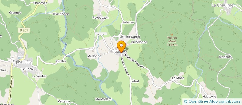 localisation de l'entreprise CUMA DE SAILLANT  SAILLANT