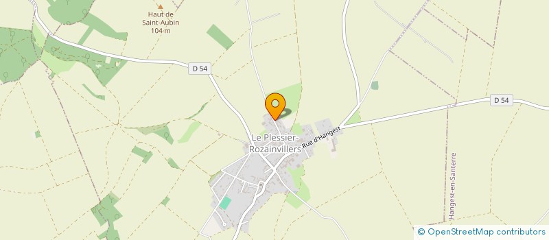 localisation de l'entreprise CUMA DE SAINT AUBIN  LE PLESSIER-ROZAINVILLERS