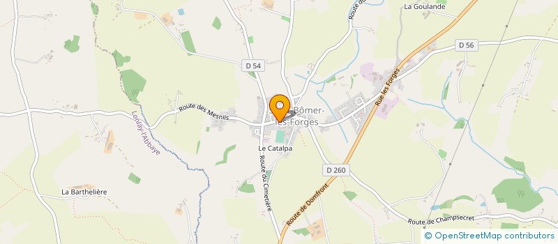 localisation de l'entreprise CUMA DE SAINT BOMER à SAINT-BOMER-LES-FORGES
